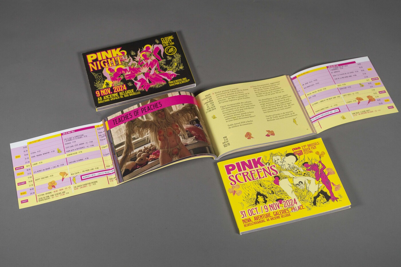 Pink Screens 2024 booklet program © pic by Anouk Boyer Mazal 