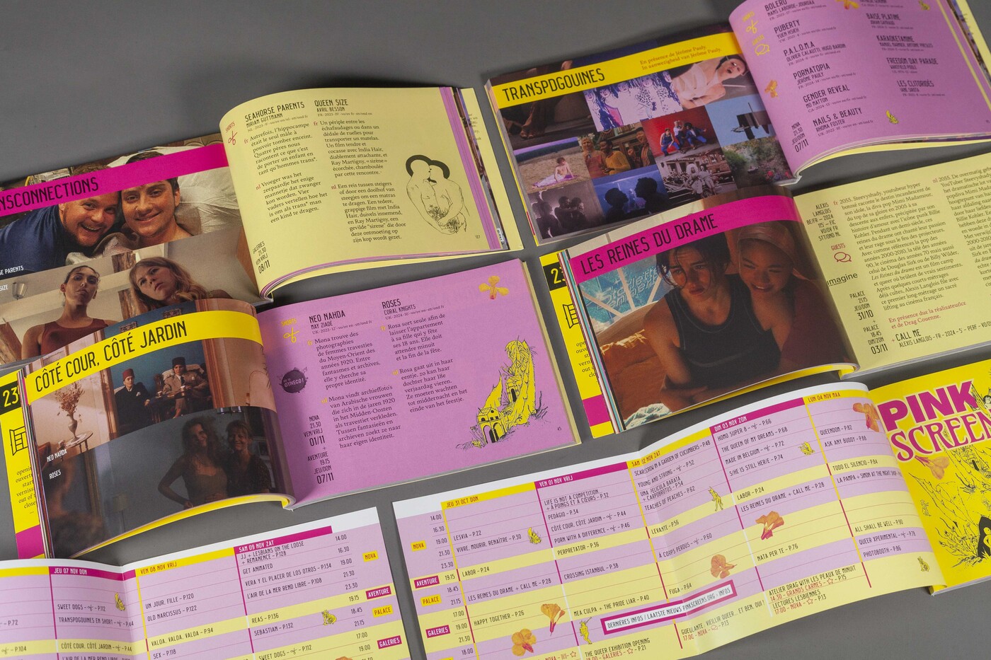 Pink Screens 2024 booklet program © pic by Anouk Boyer Mazal 