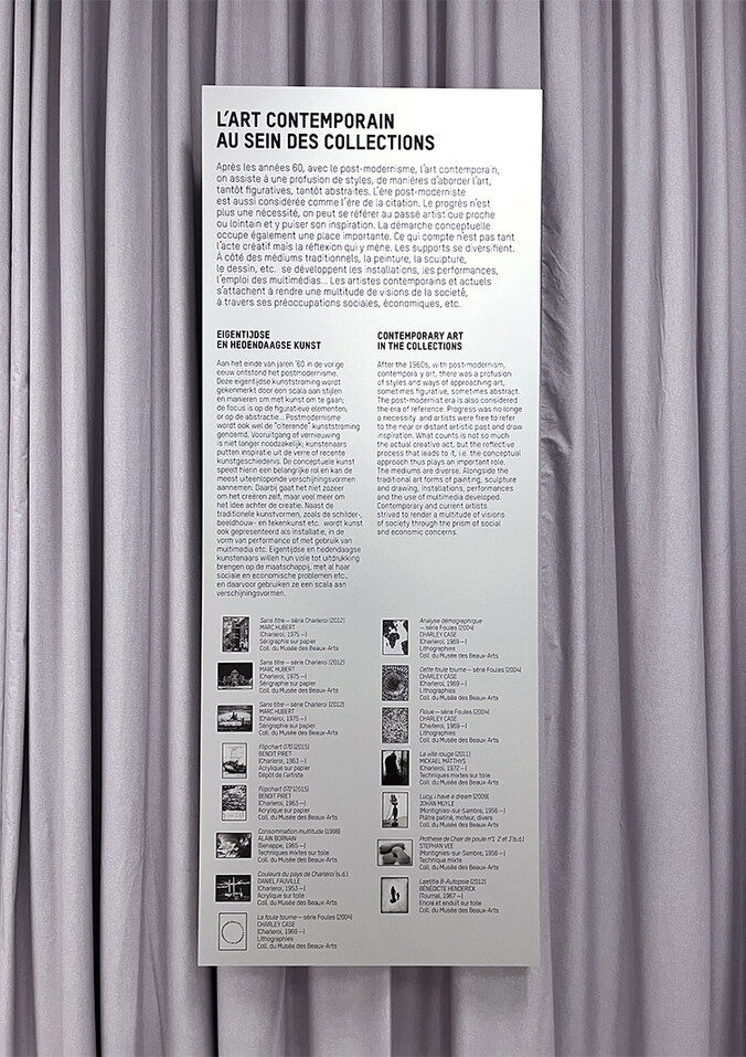 Musée des Beaux-Arts Charleroi – signalétique – @kidnapyourdesigner 